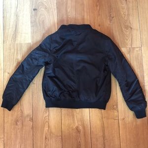Black bomber jacket
